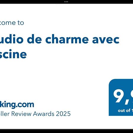 Studio De Charme Avec Piscine Fontaine-de-Vaucluse Exterior photo
