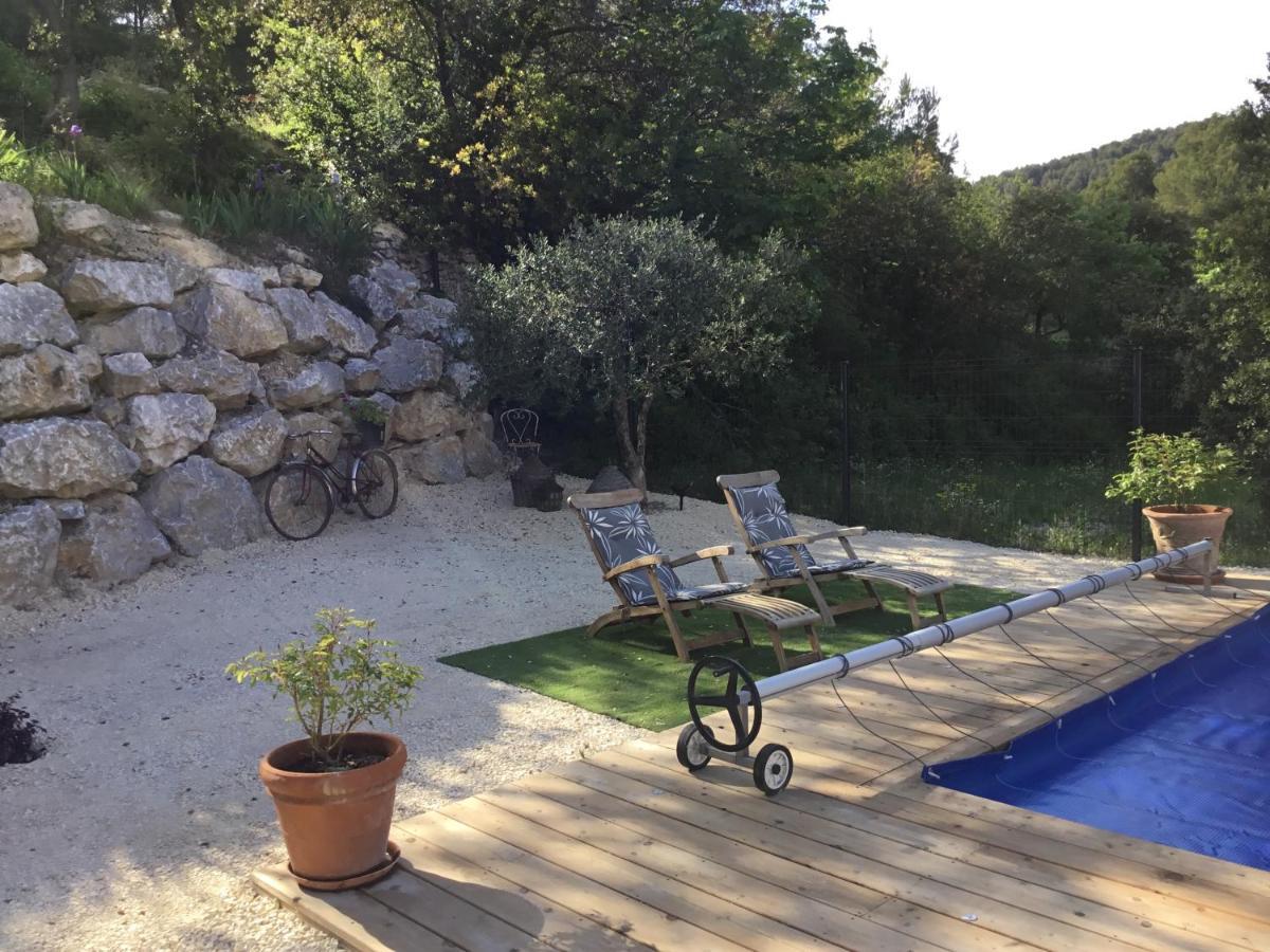 Studio De Charme Avec Piscine Fontaine-de-Vaucluse Exterior photo