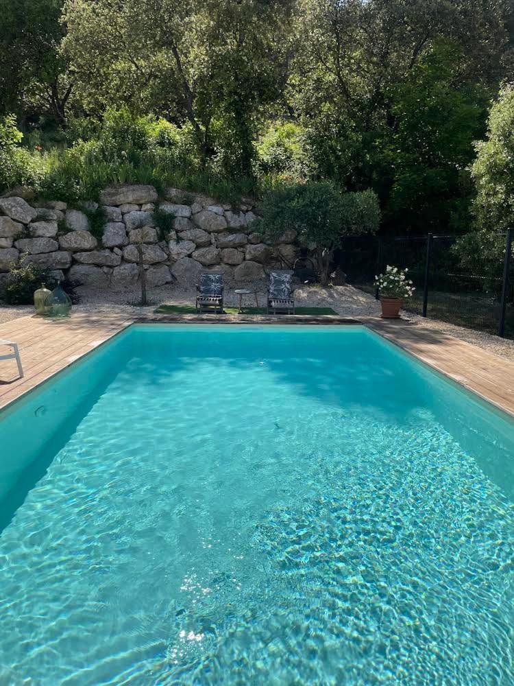 Studio De Charme Avec Piscine Fontaine-de-Vaucluse Exterior photo
