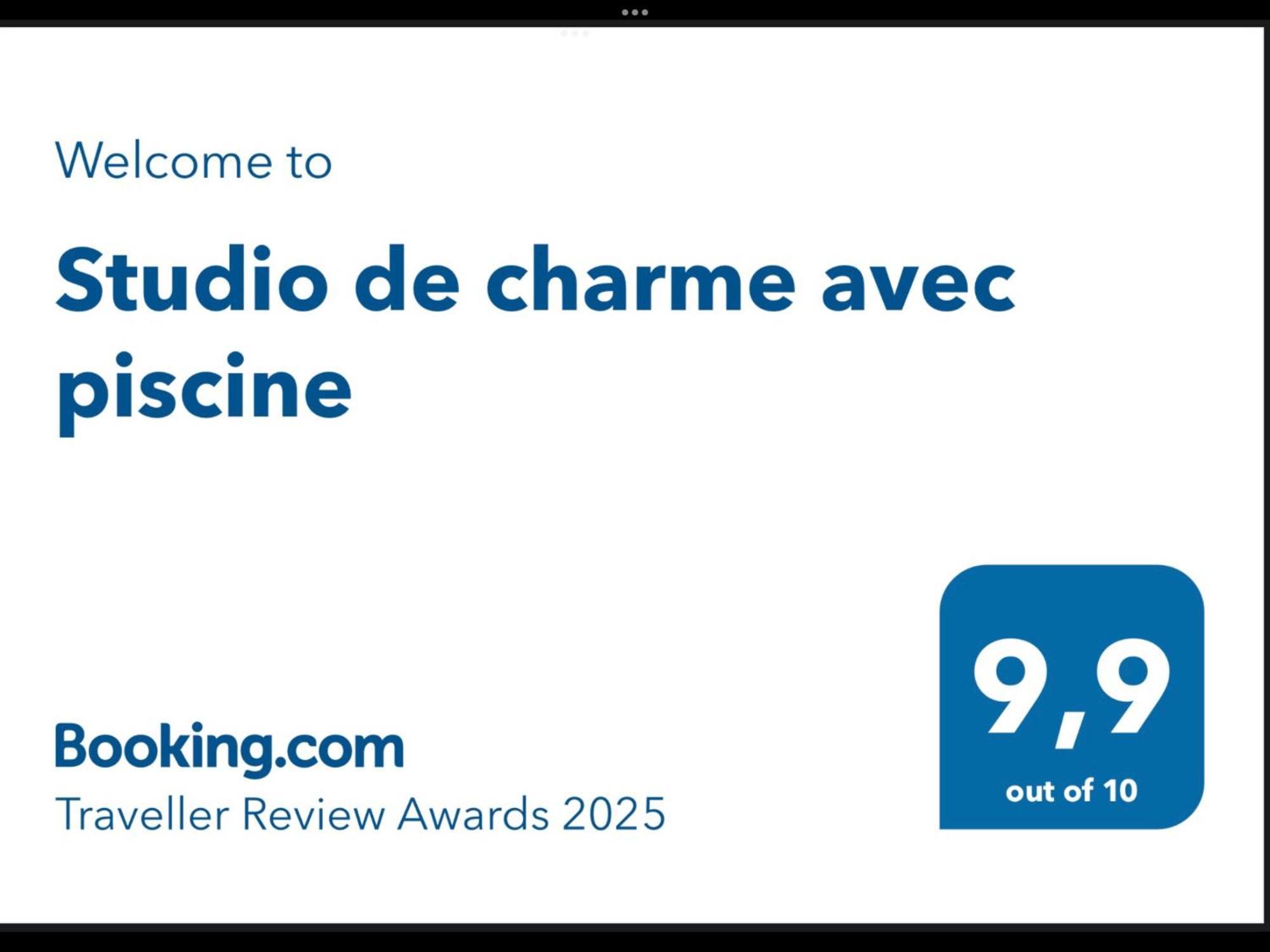 Studio De Charme Avec Piscine Fontaine-de-Vaucluse Exterior photo